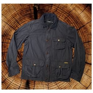 POLO RALPH LAUREN OVERDYED INDIGO HUNTING JACKET- MEN'S SIZE LARGE
